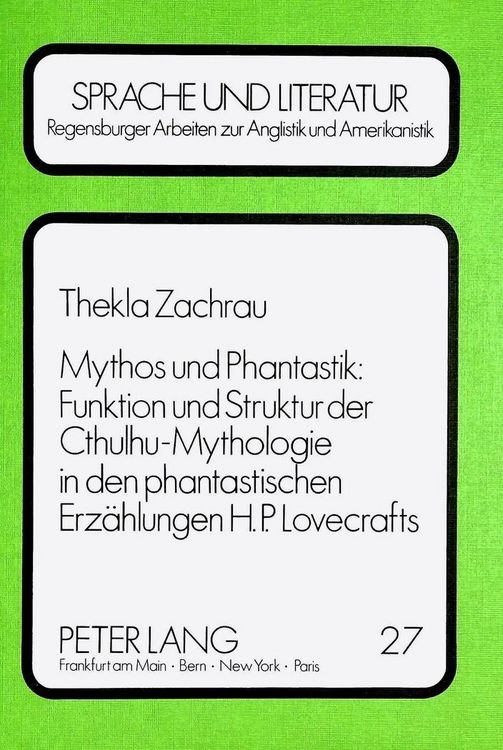 Produktbild: Mythos und Phantastik: Funktion und Struktur der Cthulhu-Mythologie in den Phantastischen Erz&auml;hlungen H.P. Lovecrafts