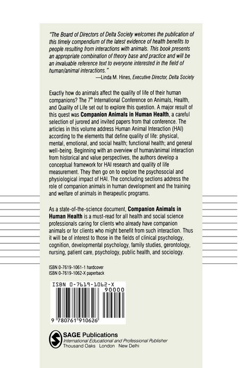 Produktbild: Companion Animals in Human Health