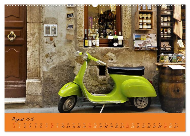 Produktbild: Vespa Liebe (Wandkalender 2026 DIN A2 quer), CALVENDO Monatskalender