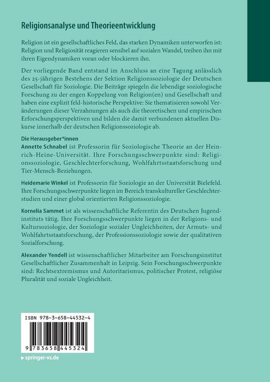 Produktbild: Religionsanalyse und Theorieentwicklung