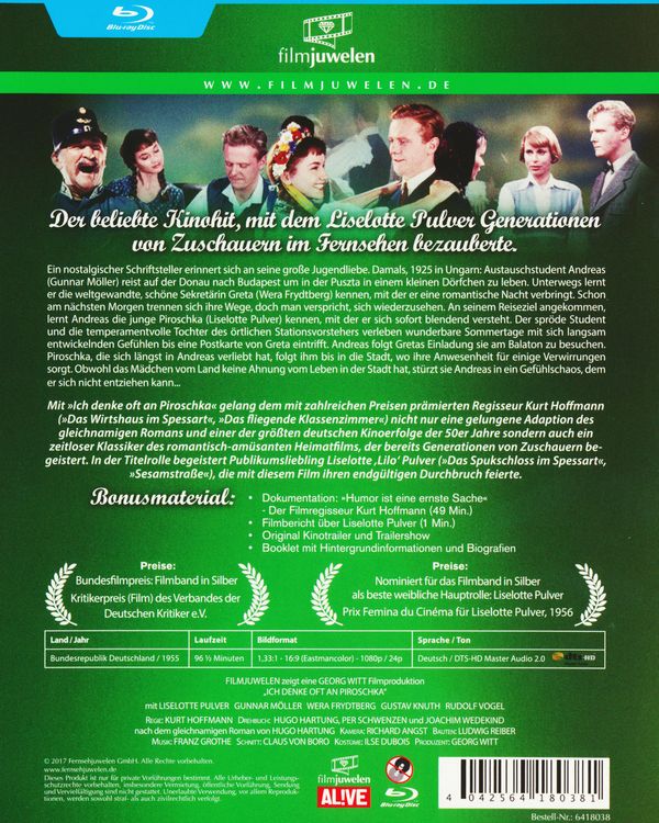 Produktbild: Ich denke oft an Piroschka - Filmjuwelen