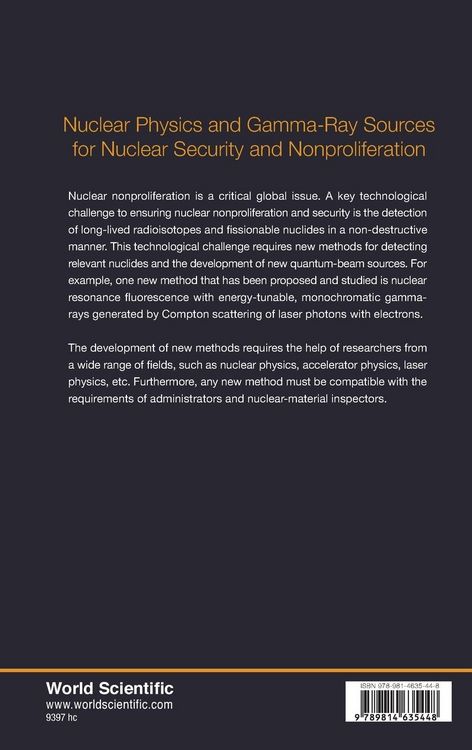 Produktbild: NUCL PHYS & GAMMA-RAY SOURCES FOR NUCL SECURITY & NONPROLIFE