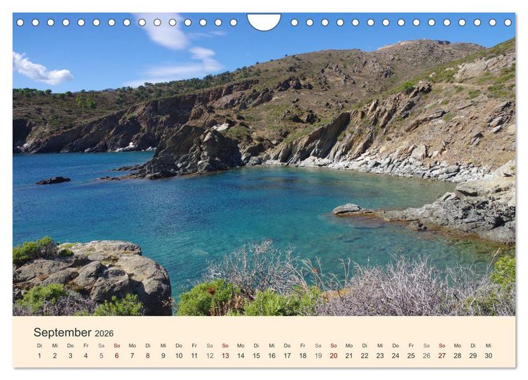 Produktbild: Cote Vermeille - Wo die Pyren&auml;en das Meer k&uuml;ssen (Wandkalender 2026 DIN A4 quer), CALVENDO Monatskalender