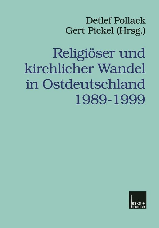 Produktbild: Religiöser und kirchlicher Wandel in Ostdeutschland 1989-1999