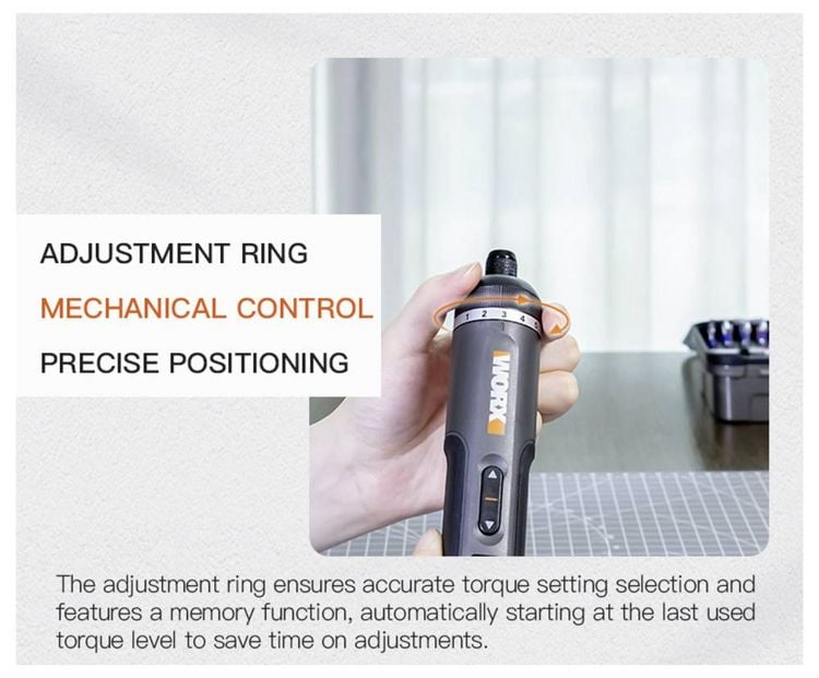 Produktbild: Worx WX242 Akku-Schrauber 4V 2.0Ah Li-Ion inkl. Koffer