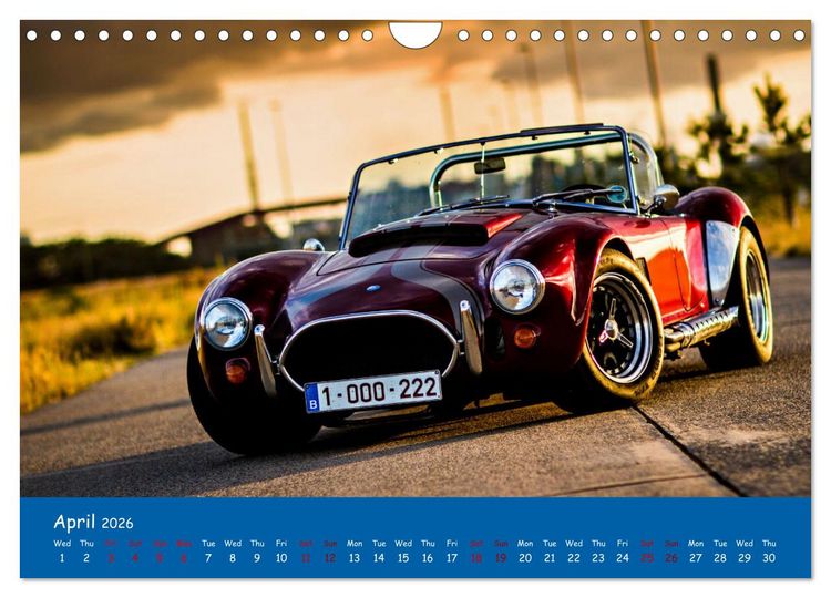 Produktbild: Great American cars (Wall Calendar 2026 DIN A4 landscape), CALVENDO 12 Month Wall Calendar