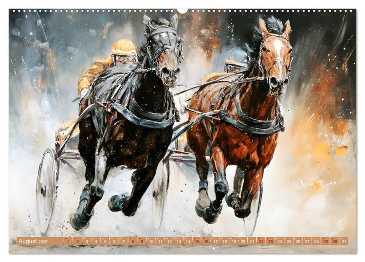 Produktbild: Wild im Herz, weich in der Hand (hochwertiger Premium Wandkalender 2026 DIN A2 quer), Kunstdruck in Hochglanz