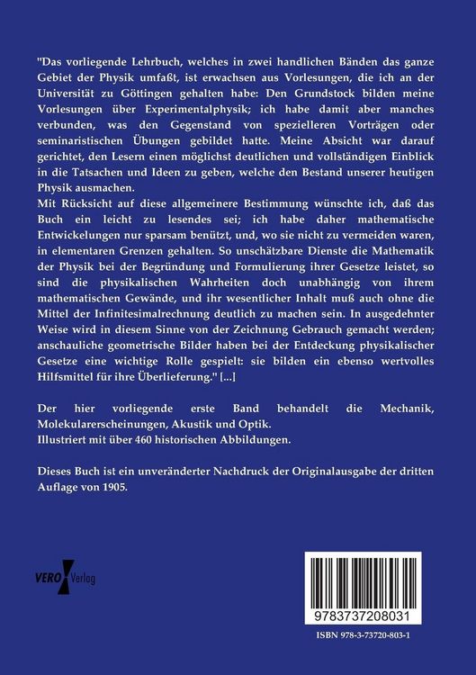 Produktbild: Lehrbuch der Physik zu eigenem Studium und zum Gebrauche bei Vorlesungen