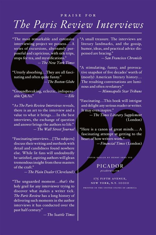 Produktbild: Paris Review Interviews, IV