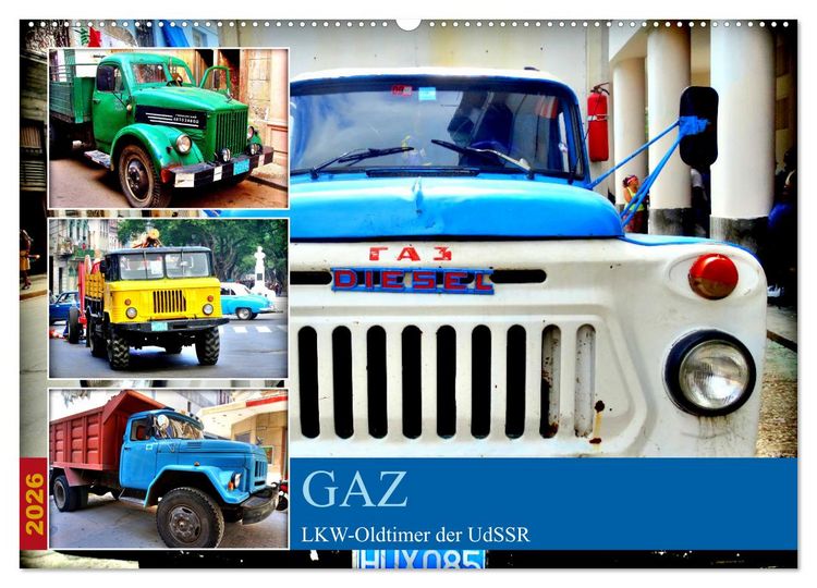 Produktbild: GAZ - LKW-Oldtimer der UdSSR (Wandkalender 2026 DIN A2 quer), CALVENDO Monatskalender