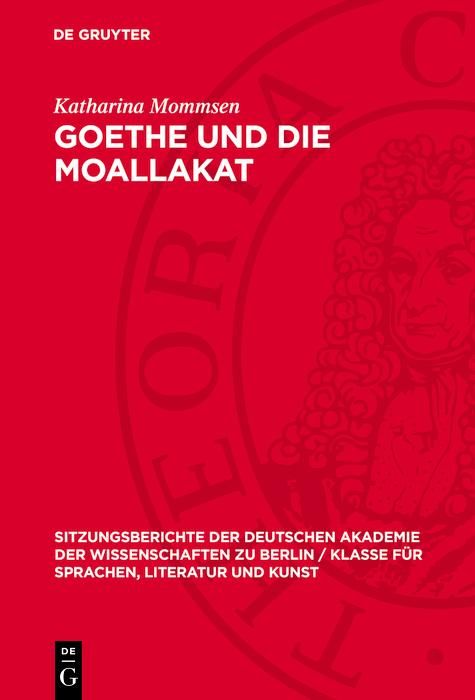 Produktbild: Goethe und die Moallakat