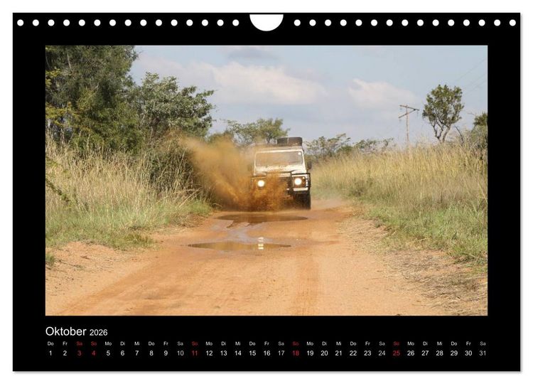 Produktbild: Land Rover Defender - Unterwegs in Afrika (Wandkalender 2026 DIN A4 quer), CALVENDO Monatskalender
