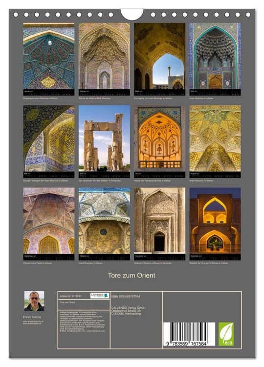 Produktbild: Tore zum Orient (Wandkalender 2027 DIN A4 hoch), CALVENDO Monatskalender