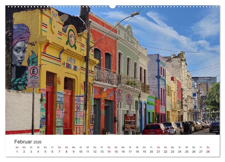 Produktbild: Brasilien - Eine beeindruckendes Land in S&uuml;damerika. (hochwertiger Premium Wandkalender 2026 DIN A2 quer), Kunstdruck in Hochglanz