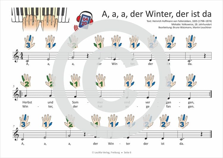 Einfacher!-Geht-Nicht: 34 Kinderlieder BAND 1+2 für Klavier und Keyboard (+Play-Along-Streaming) | LeuWa