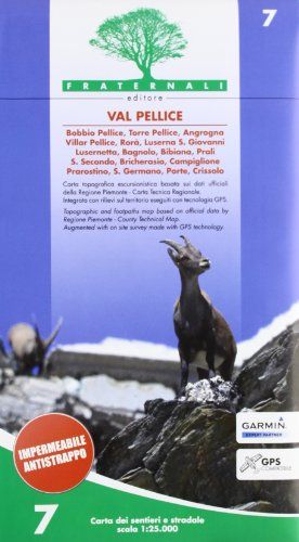 Produktbild: Val Pellice 1:25000