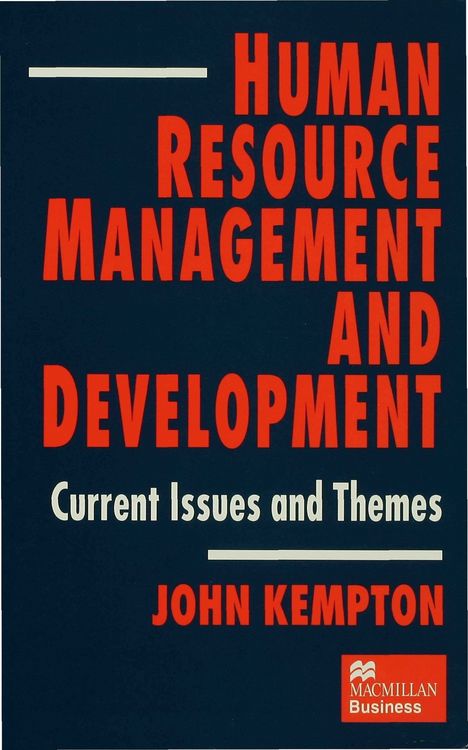 Produktbild: Human Resource Management and Development