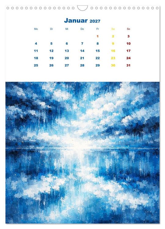 Produktbild: Upside Down Gem&auml;lde - Gespiegelte Landschaften (Wandkalender 2027 DIN A3 hoch), CALVENDO Monatskalender