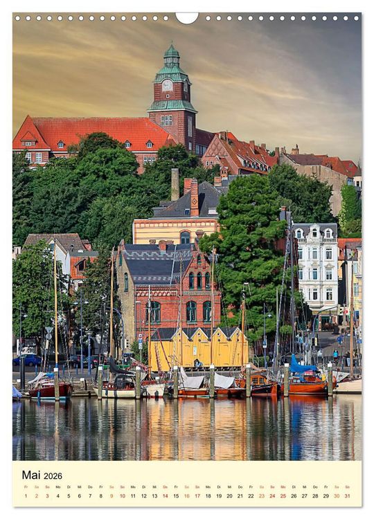 Produktbild: Flensburg - so bezaubernd (Wandkalender 2026 DIN A3 hoch), CALVENDO Monatskalender