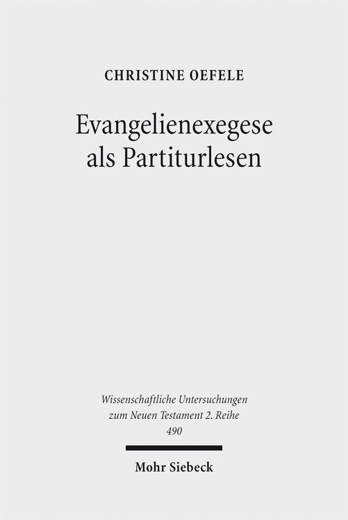 Produktbild: Evangelienexegese als Partiturlesen