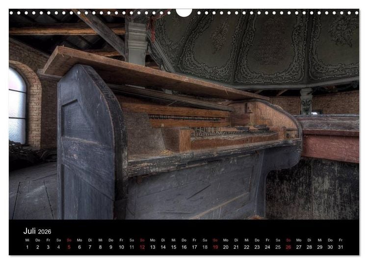 Produktbild: Verlassene Ort - Kirchen (Wandkalender 2026 DIN A3 quer), CALVENDO Monatskalender