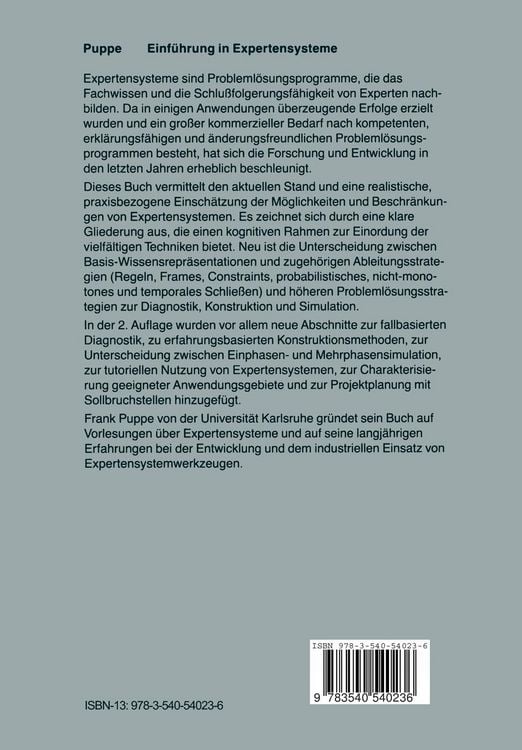 Produktbild: Einf&uuml;hrung in Expertensysteme