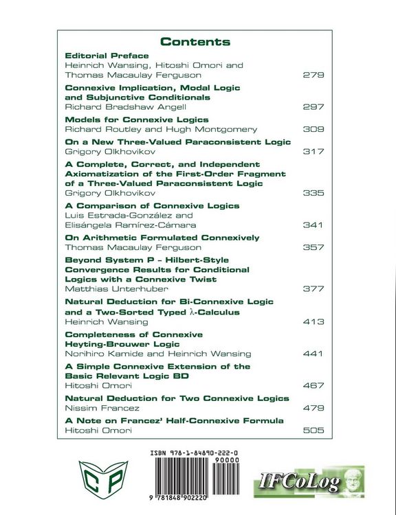 Produktbild: IfColog Journal of Logics and their Applications. Volume 3, number 3