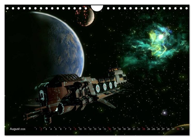 Produktbild: Planetare Traumwelten (Wandkalender 2026 DIN A4 quer), CALVENDO Monatskalender