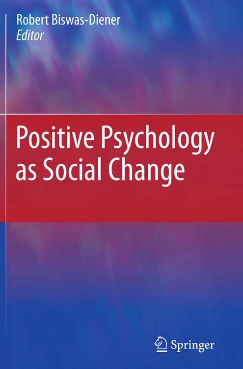 Produktbild: Positive Psychology as Social Change
