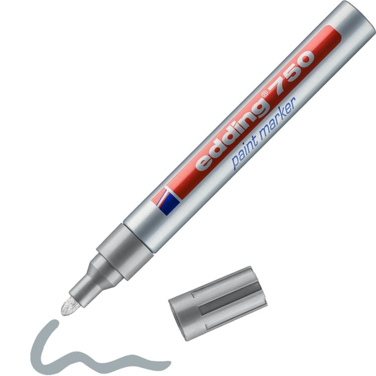 Produktbild: edding Glanzlackmarker 750 silber 2-4mm