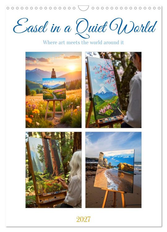 Produktbild: Easel in a Quiet World (Wall Calendar 2027 DIN A3 portrait), CALVENDO 12 Month Wall Calendar