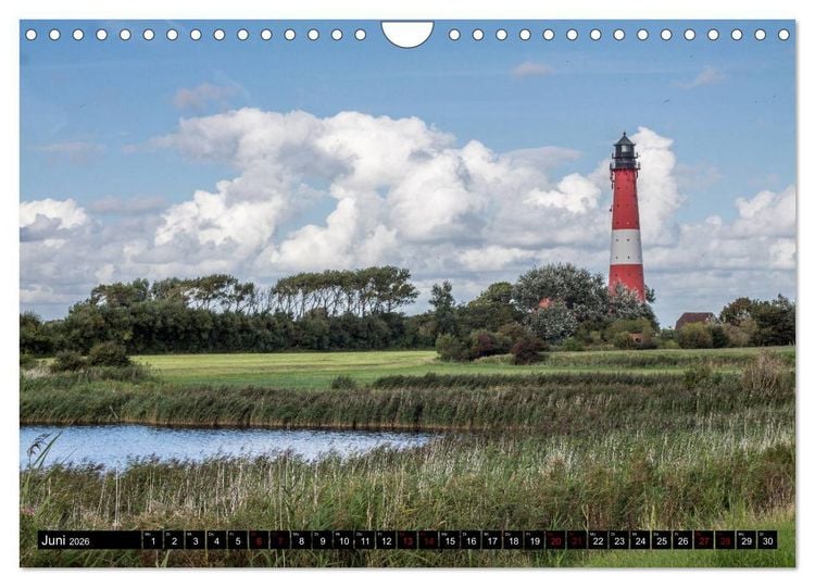 Produktbild: Nordseeinsel Pellworm 2026 (Wandkalender 2026 DIN A4 quer), CALVENDO Monatskalender