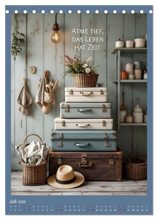 Produktbild: Zwischen Bullerb&uuml; und L&ouml;nneberga (Tischkalender 2026 DIN A5 hoch), CALVENDO Monatskalender