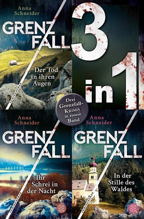 Produktbild: Grenzfall - Der Tod in ihren Augen / Ihr Schrei in der Nacht / In der Stille des Waldes - Drei Krimis in einem Band