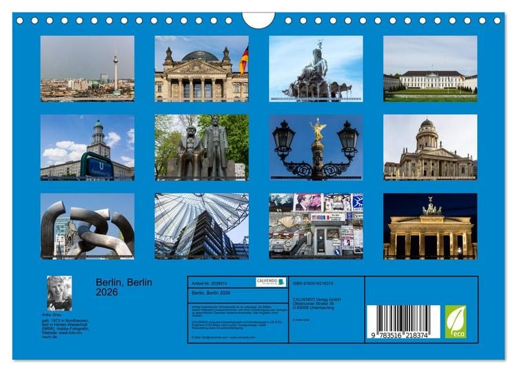 Produktbild: Berlin, Berlin 2026 (Wandkalender 2026 DIN A4 quer), CALVENDO Monatskalender