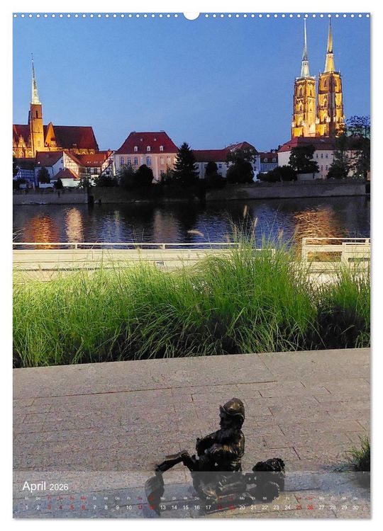 Produktbild: Breslau - Historische Mitte und Dominsel (Wandkalender 2026 DIN A2 hoch), CALVENDO Monatskalender
