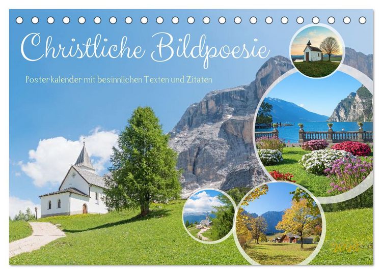 Produktbild: Christliche Bildpoesie 2026 (Tischkalender 2026 DIN A5 quer), CALVENDO Monatskalender
