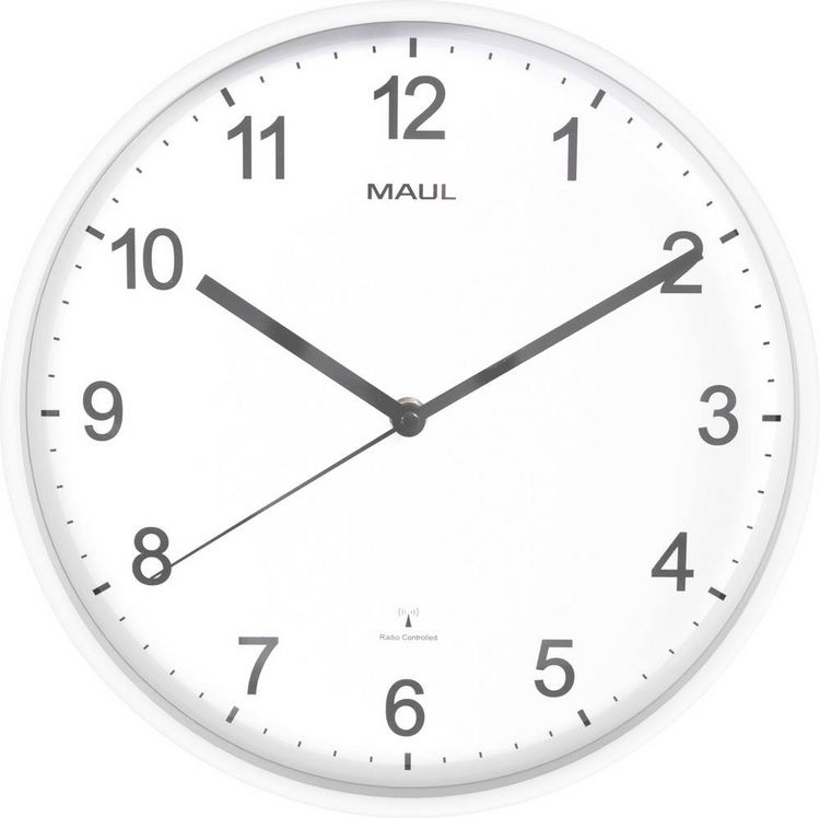 Produktbild: Maul 9054602 Funk Wanduhr 30.5cm x 300mm x 25mm x 50mm Wei&szlig;