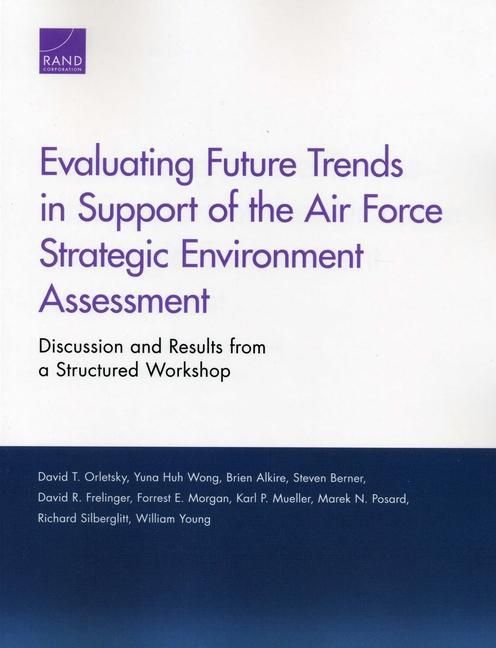 Produktbild: Evaluating Future Trends in Support of the Air Force Strategic Environment Assessment