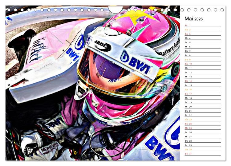 Produktbild: Cockpit, Helm und Halo (Wandkalender 2026 DIN A4 quer), CALVENDO Monatskalender