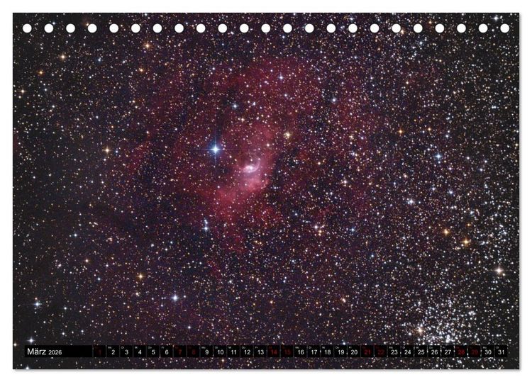 Produktbild: Ein Streifzug durch das Universum (Tischkalender 2026 DIN A5 quer), CALVENDO Monatskalender