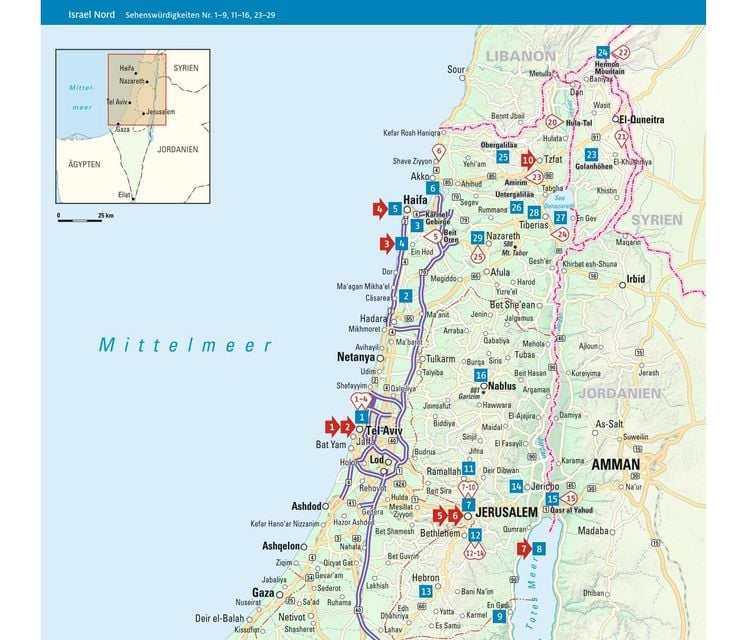 Produktbild: ADAC Reiseführer Israel und Palästina