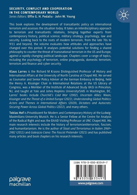 Produktbild: Terrorism and Transatlantic Relations