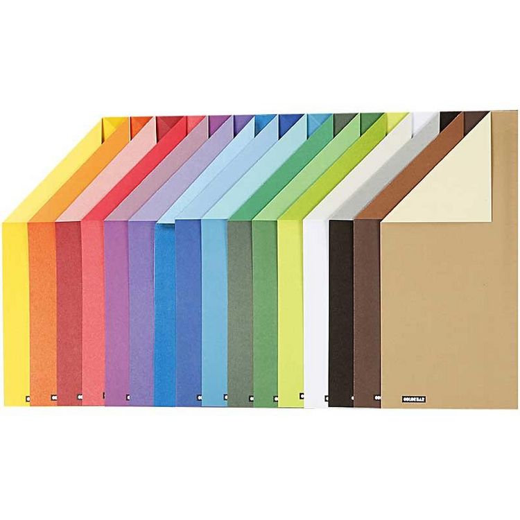 Produktbild: Creativ Company Color Bar-Karton, A4, Blatt 210x297 mm, 250 g, 16 Blatt sortiert