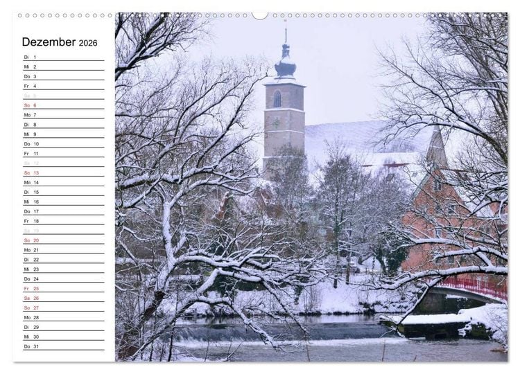 Produktbild: Crailsheim - Stimmungsvolle Momente (hochwertiger Premium Wandkalender 2026 DIN A2 quer), Kunstdruck in Hochglanz