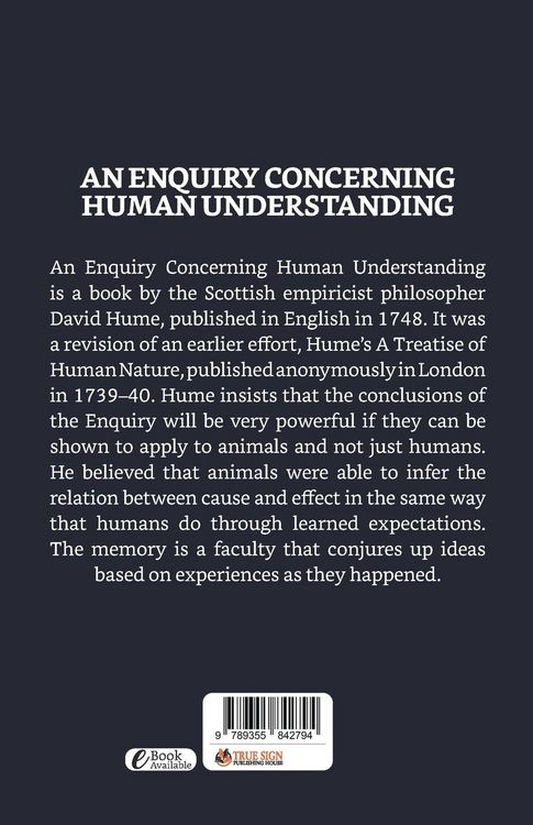Produktbild: An Enquiry Concerning Human Understanding