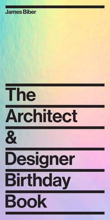 Produktbild: The Architect and Designer Birthday Book