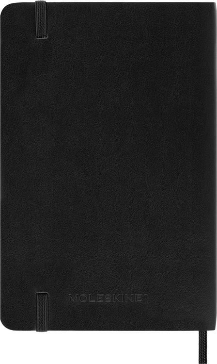 Produktbild: Moleskine 12 Monate Wochen Notizkalender 2027, Pocket/A6, 1 Wo = 2 Seiten, linierte Seiten, Weicher Einband, Schwarz
