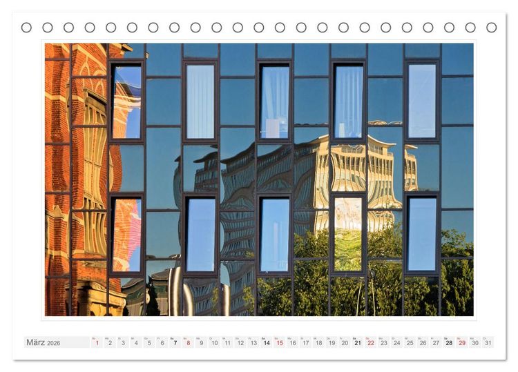 Produktbild: Spiegelnde Fassaden (Tischkalender 2026 DIN A5 quer), CALVENDO Monatskalender