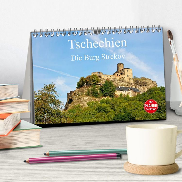 Produktbild: Tschechien - Die Burg Strekov (Tischkalender 2026 DIN A5 quer), CALVENDO Monatskalender